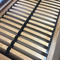 無印　セミダブルベッド　オーク材の画像