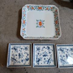 橋吉の皿4点　中古