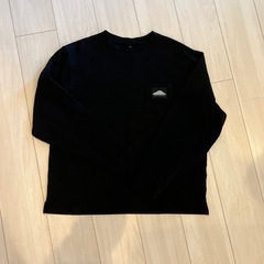 バックプリントロンT ブラック Lサイズ