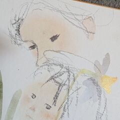 いわさきちひろ　色紙　中古の画像