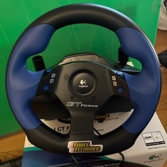 logicool GT  forc PS2 ステアリングコントローラの画像