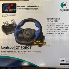 logicool GT  forc PS2 ステアリングコントローラの画像