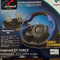 logicool GT  forc PS2 ステアリングコントローラの画像