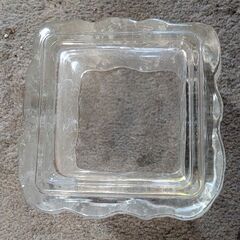 惣菜入れガラス皿　5個セット　中古の画像