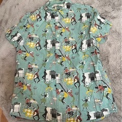 メンズ半袖柄シャツの画像