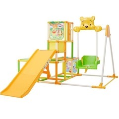埼玉県久喜引き取り限定　野中製作所　ジャングルジム　滑り台とブランコ　ホワイト 正規 品Baby Kids - 埼玉県久喜引き取り限定 野中製作所