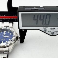 ★CASIO カシオ メンズ腕時計 EF-200 クオーツ カレンダー ダイバー ブルーの画像
