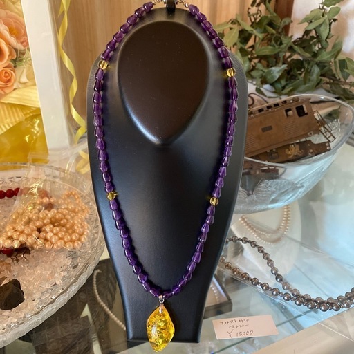 ネックレス(アメジスト.シトリン.アンバー)