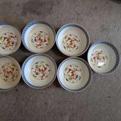 橋吉丸皿7個　中古