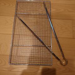 BBQ用品（網、トング、携帯コンロ、鍋）