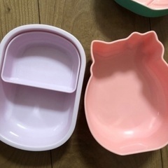 最終値下げ新学期！新生活！美品アナ雪、限定キティー弁当箱セットの画像