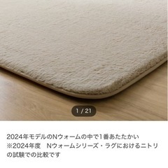 ※購入者確定ニトリ　ラグ　マット　185✖️185 あたたかい　