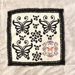 未使用 ANNA SUI ハンカチ ハンドタオル ミニタオル アナスイ