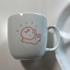 コレール社プレート ＆ 耐熱磁器マグカップの画像