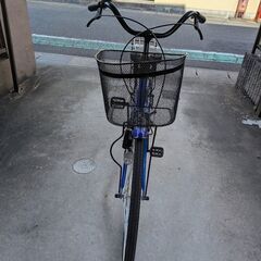 ブルー26インチの自転車　ほぼ新品