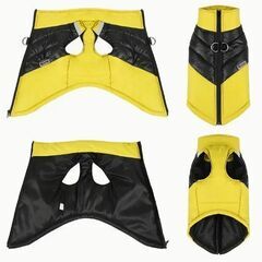 反射防水犬ジャケット　XL　リード付け金具ありの画像