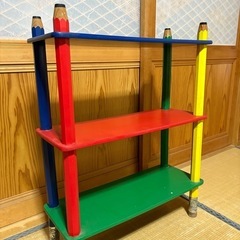 3段　えんぴつシェルフ　棚　