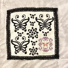 未使用 ANNA SUI ハンカチ ハンドタオル ミニタオル アナスイ