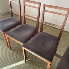 ACTUS/アクタス　ダイニングチェア　4脚　ウォールナットの画像