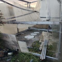 ありがとうございました　単管パイプ　クランプ　波板　などの画像
