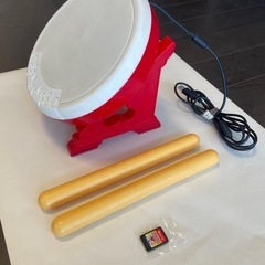 Nintendo Switch 太鼓の達人ソフトと専用コントローラーの画像