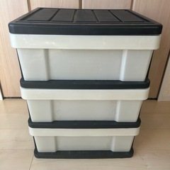 3段収納棚　引き出しの画像