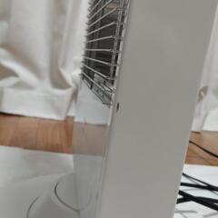 [山善] 遠赤外線 カーボンヒーター (900W/450W 2段階切替) 自動首振り機能付 ホワイト DC-S097(W)の画像