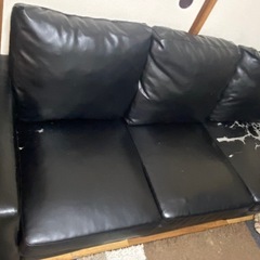 ソファ　3人　オットマン付きの画像