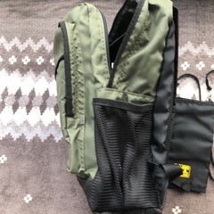 リュックサックと小物入れの画像