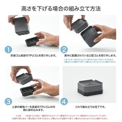 洗濯機 置き台 かさ上げ 防振ゴム 冷蔵庫 ✨️防水✨️4個入り✨️新品未使用✨️の画像