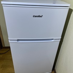 COMFEE' 冷蔵庫 90L 2ドア 右開き ホワイト RCT...