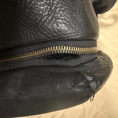 【要修理】dunhil ダンヒル レザーリュック 黒の画像