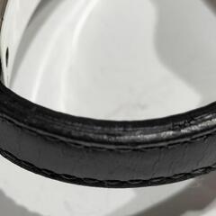 グッチ GUCCI  バングル  ロゴ プレート レザー ブレスレットの画像