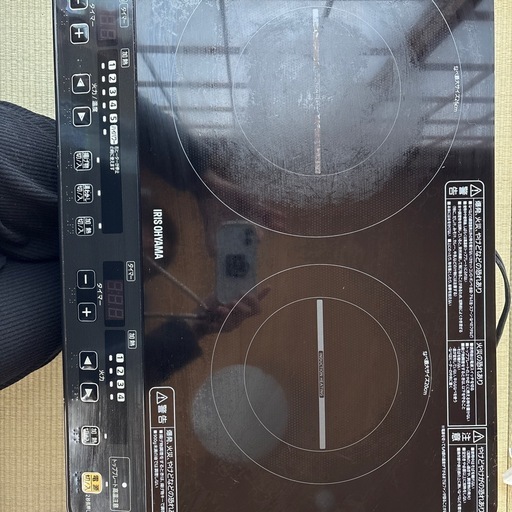IH 2口コンロ アイリスオーヤマ2017年製