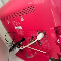 シャープ AQUOS テレビ 19インチ ピンク SHARP 白金高輪 の画像