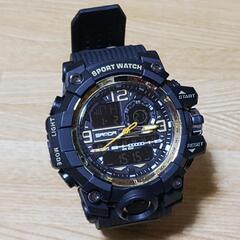 大きめのデジアナ腕時計 G-SHOCKタイプ チャイナ製 ちょい訳あり