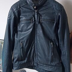 M デイトナ レザージャケット DL-006 23706 ネイビー 美品 M デイトナ レザージャケット DL-006 23706 ネイビー 美品