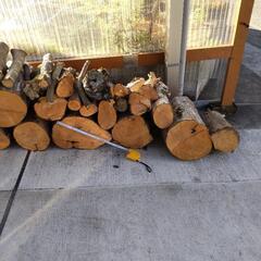 0円に値下げ　薪(丸太)、焚物にどうですか！の画像