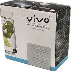 　新品　ドイツ製　VIVO ロングドリンククリスタルグラス（1セ...