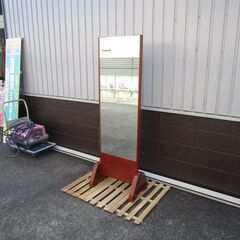 和風　姿見　スタンドミラーの画像