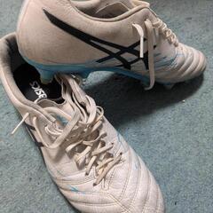 ASICS サッカースパイク ホワイト/ブルー　x-fly5 L...