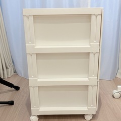 【引取限定】ニトリ収納ケース×2個　キャスター付きの画像