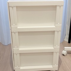 【引取限定】ニトリ収納ケース×2個　キャスター付きの画像