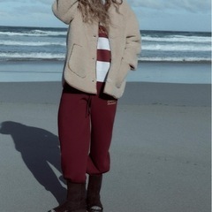 ZARA ボアダブルフェイスジャケット　Mの画像
