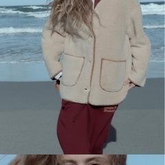 ZARA ボアダブルフェイスジャケット　Mの画像