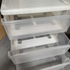 三段プラスチックケース　引き出し　美品