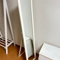 姿見 ミラー ホワイト家具  港区 白金高輪　明治学院大学前 1/2〜