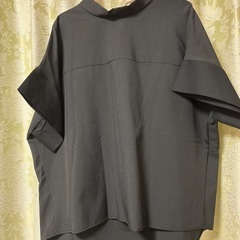 黒のオーバーブラウスですの画像