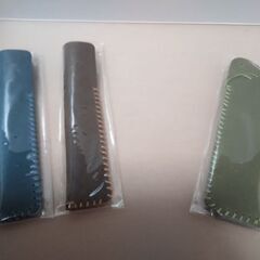 ペンケース レザー 1つ500円 ボールペン シャープペン 万年筆入れ