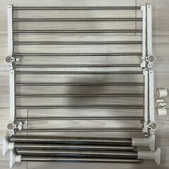 【無料】突っ張り棚、突っ張り棒、キッチンラックのセット【セットでのお引き取りのみ】の画像